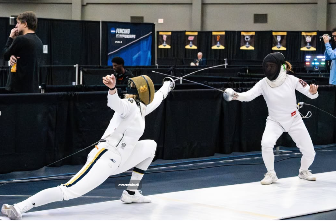 Eszter Muhari campeona epee NCAA Fencing Championships 2026 Notre Dame
